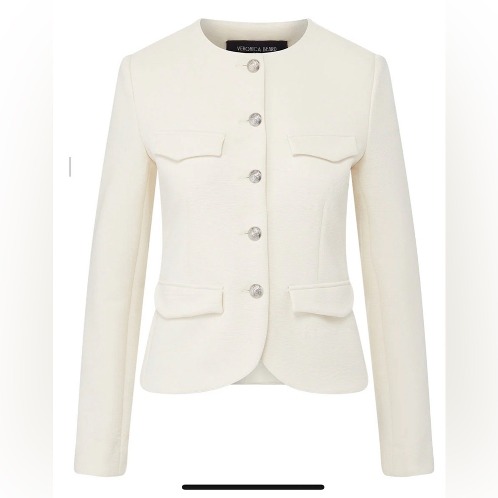 NWT Veronica Beard Kensington knit off-white jacket.